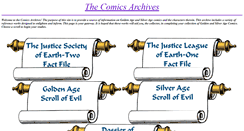 Desktop Screenshot of comicsarchives.org